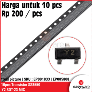 10 pcs Transistor SS8550 Y2 SOT-23 SS8550 SMD Bipolar Transistor