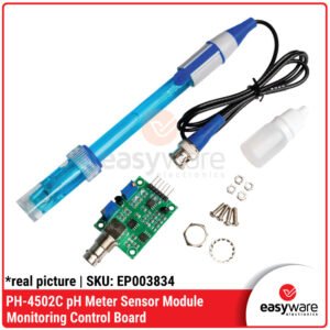 PH-4502C pH Meter Sensor Module Control Board | Pengukur Kualitas Air Akuarium Hidroponik