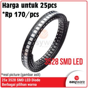 25pcs LED SMD 3528 (1210) SMD LED Chip Warm White Red Green Blue Yellow Orange UV Pink RGB Ice Blue 3V SMT LED 1210 3528 Merah Hijau Biru