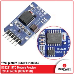 Real-Time Clock DS3231 Terbaik : DS3231 RTC Module I2C Super Presisi + EEPROM AT24C32