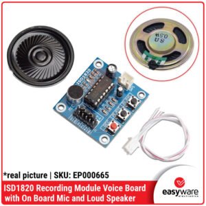 ISD1820 Voice Recording Module + Loud Speaker - Perekam Suara & Playback