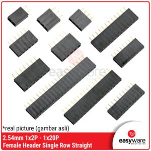 2.54mm Pin Header Female 1x2P 1x3P 1x4P 1x5P 1x7P/8P/9P/10P/12P/16P/20P Stackable Header 2 Pin 3 Pin Female Header Strip 2P 3P 4P 5P 6P