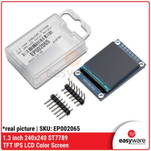 1.3 inch 240x240 ST7789 TFT IPS LCD Color Screen dengan Antarmuka SPI