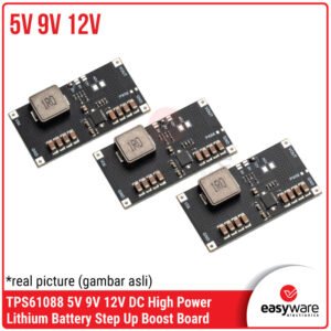 TPS61088 5V 9V 12V DC High Power Lithium Battery Step Up Boost Board