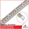 Kabel Pita 6 Pin 6P 6 Line Way AWG 26 Ribbon Flat Satu Meter Kabel Serabut 6P 6 Pin Abu / Pink - Gambar 6