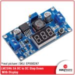 Modul Step Down LM2596 3A dengan Voltmeter: Input 4-40V, Output Adjustable 1.3-37V
