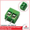 5.00mm Screw Terminal Block KF301 2P Terminal Blok 300V 10A 2 Pin Blue Green Terminal Biru KF301 5.08mm - Gambar 2