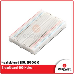 Breadboard 400 Holes - Papan Prototyping Tanpa Solder untuk Arduino & Proyek Elektronik
