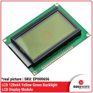LCD Grafis 128x64 Yellow Green Backlight - Display LCD 128x64 untuk Arduino