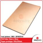 Papan Sirkuit Cetak (PCB) Polos Satu Sisi KB White 10 cm x 20 cm - untuk Prototipe dan Perakitan Elektronika