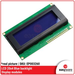 LCD 20x4 Blue Backlight Module LCD 2004 Backlight Biru untuk Arduino Tampilan 20 Karakter x 4 Baris