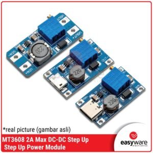 Modul Step Up Penaik Tegangan MT3608 - Output 5V-28V, Pilihan USB Type-C & MicroUSB