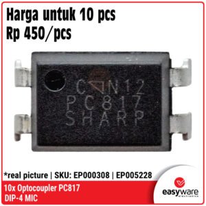 10x Optocoupler PC817 DIP-4 - IC Isolator Opto-Coupler untuk Isolasi Tegangan