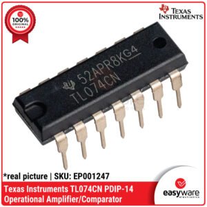 IC TL074CN Original TI - Quad Operational Amplifier JFET Input DIP-14 untuk Audio & Instrumen