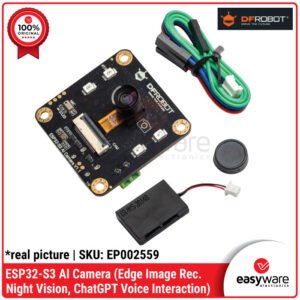 DFRobot ESP32-S3 ESP32 S3 AI Camera Module Edge Image Recognition, Night Vision, ChatGPT Voice Interaction