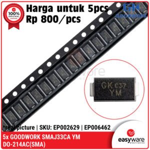 5pcs Dioda SMAJ33CA YM DO-214 TVS Diode SMAJ33 CA SMA SMD 7.5A 400W