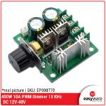 Modul Pengontrol Kecepatan Motor DC 400W - PWM Dimmer 10A 12V-40V Frekuensi 13 KHz