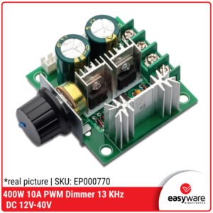Modul Pengontrol Kecepatan Motor DC 400W - PWM Dimmer 10A 12V-40V Frekuensi 13 KHz