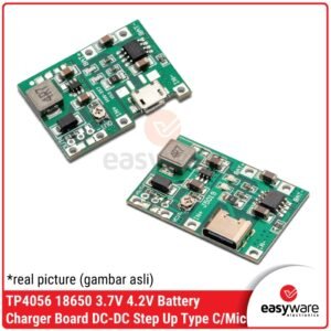 TP4056 Charger + Step Up Converter 18650 - Modul Power Bank DIY Micro USB / Type C