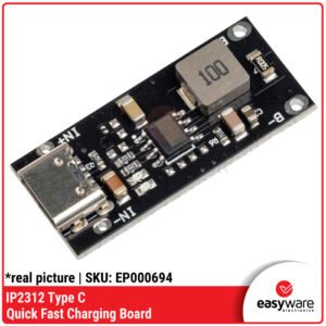 Modul Charger Baterai IP2312 - Fast Charging Li-ion / Li-Po 4.2V dengan USB Type-C