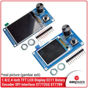 Layar TFT LCD 1.8 Inch / 2.4 Inch + Rotary Encoder EC11 - Modul Display SPI ST7735S ST7789