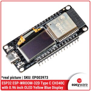 ESP32 WROOM-32D + OLED 0.96 Inch Type C CH340C Development Board WiFi Bluetooth