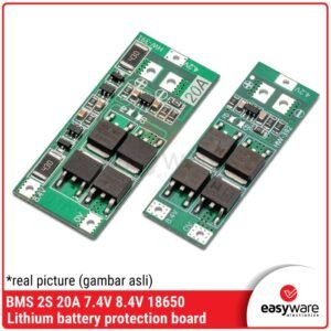 2S 20A BMS 7.4V 8.4V - Modul Proteksi Baterai Lithium 18650 (Standard / Balanced Version)
