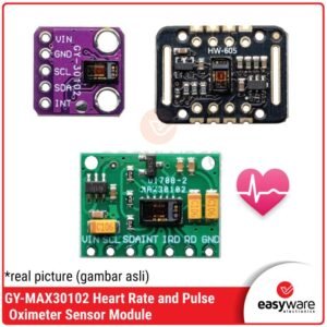 MAX30102 Heart Rate & SpO2 Sensor Module - Sensor Detak Jantung Oksigen Darah I2C (Black / Purple / Green Board)