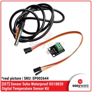 [SET] Sensor Suhu Waterproof DS18B20 Digital Temperature Kit - Tahan Air for Arduino