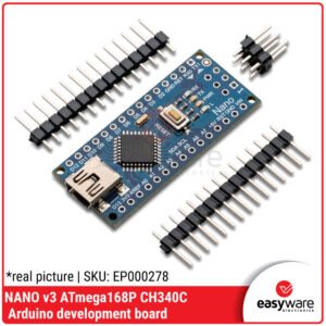 NANO V3 ATmega168P CH340C Unsoldered - Microcontroller Mini for Arduino Project