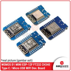 WEMOS D1 MINI ESP8266 ESP-12F WiFi Board - Micro USB / Type C CH340 / FT232
