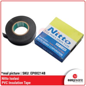 Nitto Isolasi Listrik Hitam Original - PVC Insulation Tape High Quality