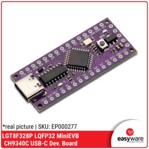 LGT8F328P MiniEVB USB-C - Arduino Nano Compatible 32MHz 12-Bit ADC