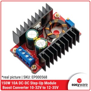 150W 10A DC-DC Step-Up Boost Converter - Modul Penaik Tegangan High Power