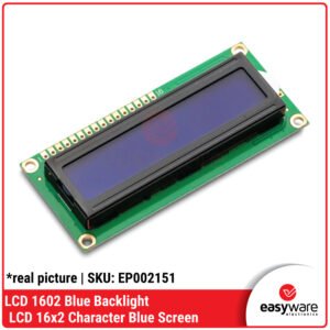 LCD 1602 16x2 Blue Backlight White Character - Display Karakter 16x2 Biru 5V