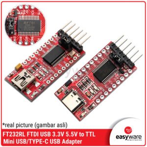Modul FT232RL FTDI USB to TTL Serial Adapter - Converter 3.3V 5V Pilihan Mini USB / Type-C