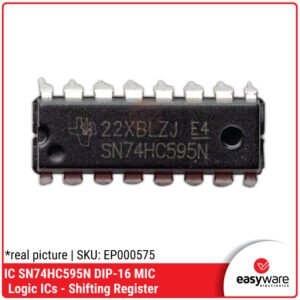 IC 74HC595N SN74HC595 DIP-16 8-Bit Shift Register - Ekspander Pin I/O Arduino