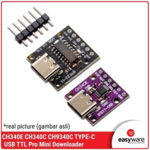 CH340E CH9340C USB to TTL Module Type-C - Pro Mini Downloader Converter Serial High Speed