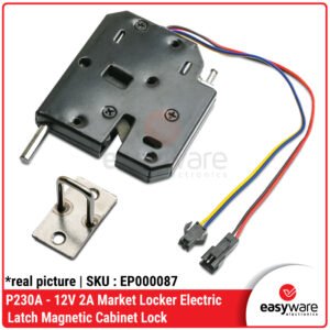 Kunci Elektrik Loker P230A Magnetic Cabinet Lock - Solenoid Latch