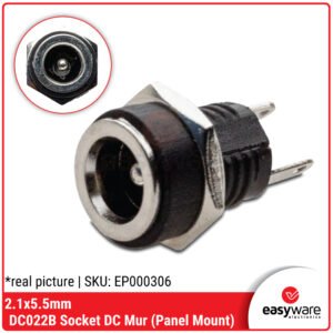 Socket DC 2.1x5.5mm DC-005 DC022B DC022 Female Jack PCB Panel Mount Mur Besar Panel Mount Panel CP