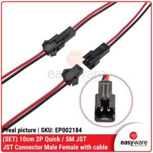 [SET] 10cm JST SM 2 Pin / 3 Pin Male Female Jack Wire Connector Quick Plugs Socket Cable Pigtail
